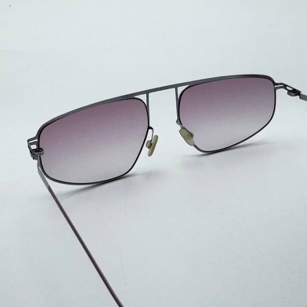 Mykita x Bernard Willhelm Sunglasses NAT C81 Col. 874 Chrome Aviator Frame 57mm